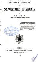 Nouveau dictionnaire des synonymes français