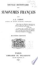 Nouveau dictionnaire des synonymes français