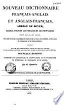 Nouveau dictionnaire français-anglais et anglais-français