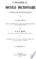 Nouveau dictionnaire français-néerlandais et néerlandais-français