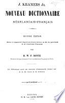 Nouveau dictionnaire français-néerlandais: Néerlandais-français