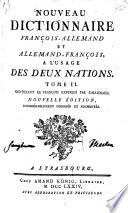Nouveau Dictionnaire François-Allemand et Allemand-François