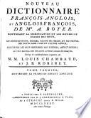 Nouveau dictionnaire françois-anglois et anglois-françois