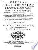 Nouveau dictionnaire François-Anglois, et Anglois-François