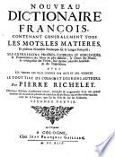 Nouveau Dictionnaire françois