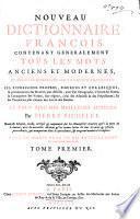 Nouveau Dictionnaire François
