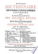 Nouveau Dictionnaire Historique-Géographique Universal