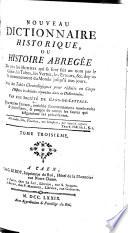Nouveau dictionnaire historique,