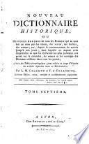 Nouveau dictionnaire historique: La-Ma