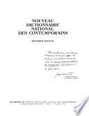 Nouveau dictionnaire national des contemporains, 1961-1962