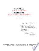 Nouveau dictionnaire national des contemporains