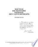 Nouveau dictionnaire national des contemporains