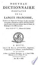 Nouveau Dictionnaire portatif de la langue française
