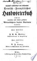 Nouveau dictionnaire raisonné portatif françois-allemand