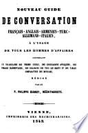 Nouveau guide de conversation français-anglais-armenien-turc-allemand-italien