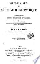 Nouveau manuel de Médecine homaopatique?, 4