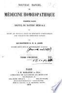 *Nouveau manuel de médecine homoeopathique