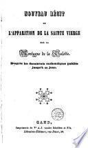 Nouveau récit de l'apparition de la Sainte Vièrge sur la montagne de la Salette ...