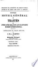 Nouveau recueil général de traités et autres actes relatifs aux rapports de droit international