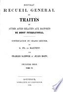 Nouveau recueil général de traités et autres actes relatifs aux rapports de droit international
