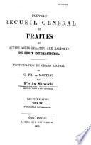 Nouveau recueil général de traités et autres actes relatifs aux rapports de droit international