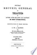 Nouveau recueil général de traités et autres actes relatifs aux rapports de droit international
