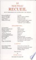 NOUVEAU RECUEIL N°60