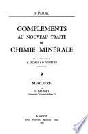Nouveau traité de chimie minérale: Mercure, par H. Brusset