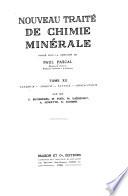 Nouveau traité de chimie minérale: Vanadium, niobium, tantale, protactinium, par G. Bouissières [et al