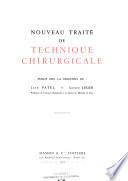 Nouveau traité de technique chirurgicale