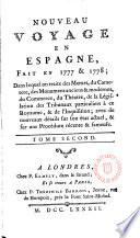 Nouveau voyage en Espagne, fait en 1777 & 1778