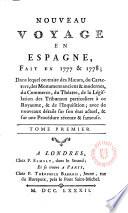 Nouveau voyage en Espagne, fait en 1777 & 1778