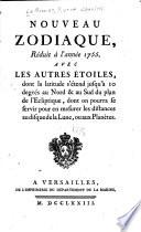 Nouveau zodiaque, réduit à l'année 1755