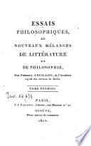 *Nouveaux melanges de litterature et de philosophie