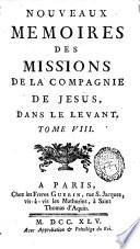 Nouveaux mémoires des missions de la Compagnie de Jésus dans le Levant