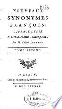 Nouveaux synonymes françois ...