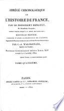 Nouvel Abrégé chronologique de l'Histoire de France. ... Troisième édition, revuë, etc