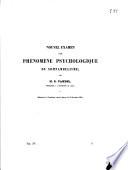 Nouvel examen d'un phénomène psychologique du somnambulisme