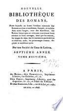 Nouvelle bibliothèque des romans