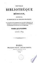 Nouvelle bibliothèque médicale, augmentée d'un recueil de médecine vétérinaire, et bulletin de l'Athénée de médicine de Paris