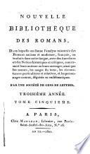 Nouvelle bibliothèque universelle des romans