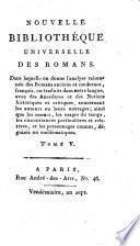 Nouvelle bibliothèque universelle des romans