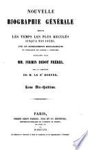 Nouvelle biographie générale depuis les temps les plus reculés jusqu'à nos jours: Flo-Fry