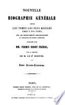 Nouvelle biographie générale depuis les temps les plus reculés jusqu'à nos jours