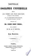 Nouvelle biographie générale depuis les temps les plus reculés jusqu'à nos jours