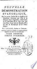 Nouvelle démonstration évangélique, où l'on prouve l'utilité et la necessité de la révélation chrétienne par l'état de la religion dans le paganisme ...