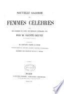 Nouvelle galerie de femmes célèbres, tirée des causeries du lundi, des portraits littéraires, etc