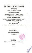 Nouvelle Méthode pour apprendre une langue... appliquée a l ́anglais