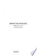 Nouvelle revue de Hongrie