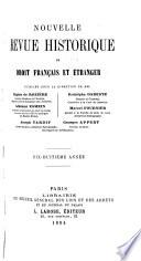 Nouvelle revue historique de droit français et étranger